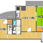 2LDK　５４平米(間取)